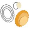 Sizzix Framelits Die Set 8/PK – Circles, Scallop(Ovals Scallop)