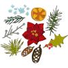Sizzix Thinlits Die Set 14PK Modern Festive by Tim Holtz | 666069 | Chapter 4 2022 Wafer, Grey