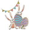 Sizzix Thinlits Die Set 15PK Bunny Games by Tim Holtz, 665850