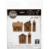 Sizzix Thinlits Die Set 21PK Paper Village #2 by Tim Holtz, 665585, Multicolour