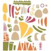 Sizzix Thinlits Die Set 5PK Infinite Doodles #1 | 666523 | Metal, Wafer-Thin Cutting Dies for Scrapbooking, Embossing, Journalling