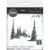 Sizzix Thinlits Die Tall Pines by Tim Holtz, 665583, Multicolour