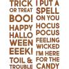 Thinlits Die Set 9PK Bold Text Halloween by Tim Holtz
