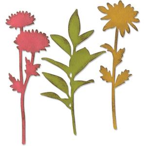 Sizzix – 664170 Large Stems Dies, One Size, Multicolor