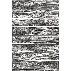 Sizzix 3-D Texture Fades Embossing Folder Mini Lumber by Tim Holtz, 665460
