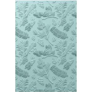 Sizzix 3D Textured Impressions A5 Embossing Folder Pines by 49 and Market