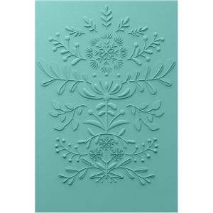Sizzix 3-D Textured Impressions Embossing Folder Yuletide by Catherine Pooler, Grey
