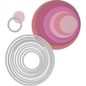 Sizzix Framelits Die Set 8/PK – Circles, Scallop(Circles)