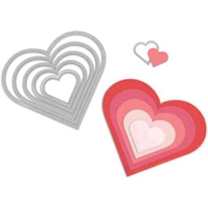 Sizzix Framelits Die Set 8/PK – Circles, Scallop(Hearts)