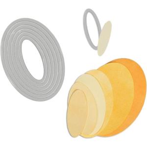Sizzix Framelits Die Set 8/PK – Circles, Scallop(Ovals)