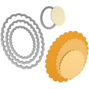 Sizzix Framelits Die Set 8/PK – Circles, Scallop(Ovals Scallop)