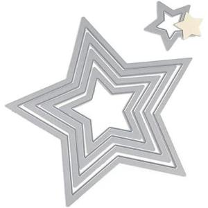 Sizzix Framelits Die Set 8/PK – Circles, Scallop(Stars)