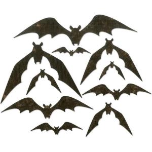Sizzix Frightful Things Thinlits Die Set Tim Holtz, 17 Pack(Bat Crazy)