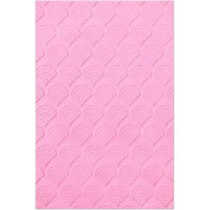 Sizzix Multi-Level Textured Impressions Embossing Folder Fan Tiles by Jennifer Ogborn | 665746 |Chapter 2 2022, Multicolor