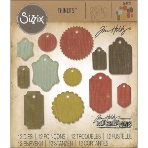 Sizzix SIZ662423 Tholtz Thinlits Die Gift Tags TH