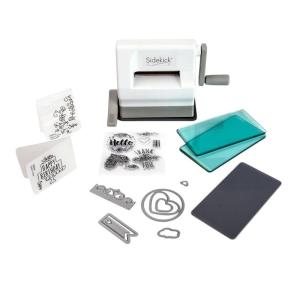 Sizzix Sidekick Starter Kit 661770 Portable Manual Die Cutting & Embossing Machine for Arts & Crafts, Scrapbooking & Cardmaking, 6.35 cm Opening, 2.5″ Opening, White(White)