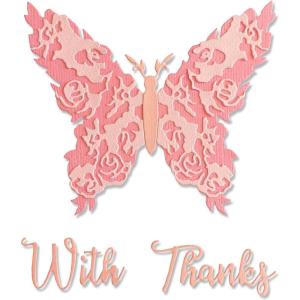 Sizzix Thinlits 664244 Butterfly With Thanks – 5 Dies