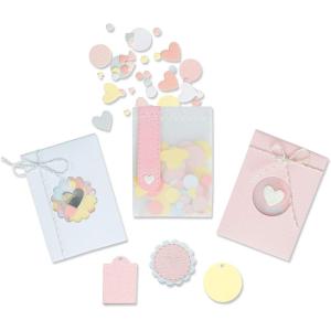 Sizzix Thinlits Die 665069 Confetti Pocket by Lisa Jones 8 Pack, Multicolor