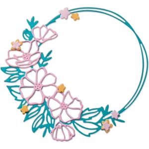 Sizzix Thinlits Die Set – Floral Round