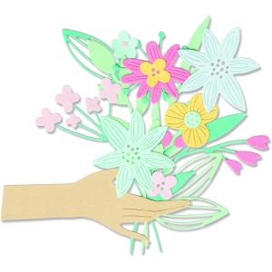 Sizzix Thinlits Die Set 12PK Pass The Bouquet by Olivia Rose | 665895 |Chapter 2 2022, Multicolor