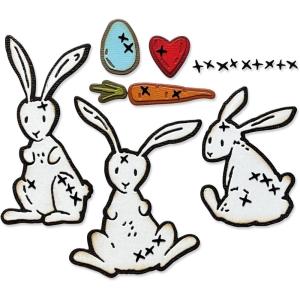 Sizzix Thinlits Die Set 15PK Bunny Stitch by Tim Holtz, 666293
