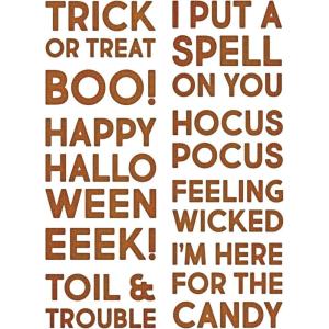 Thinlits Die Set 9PK Bold Text Halloween by Tim Holtz