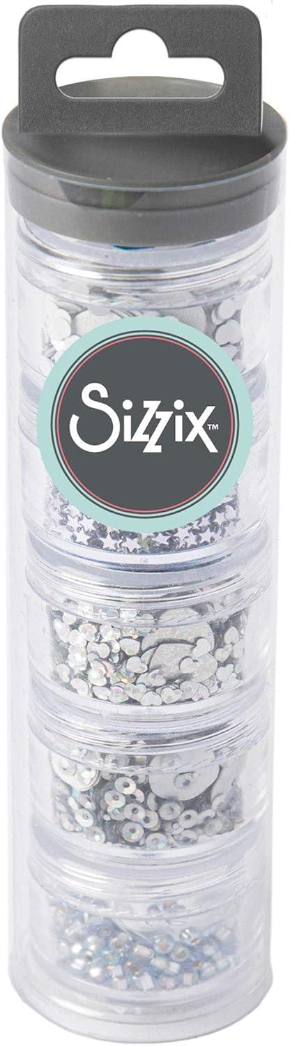 image:imageSizzix Sequins amp Beads Arctic 5 Pack Artic Sky BeadsSilver
