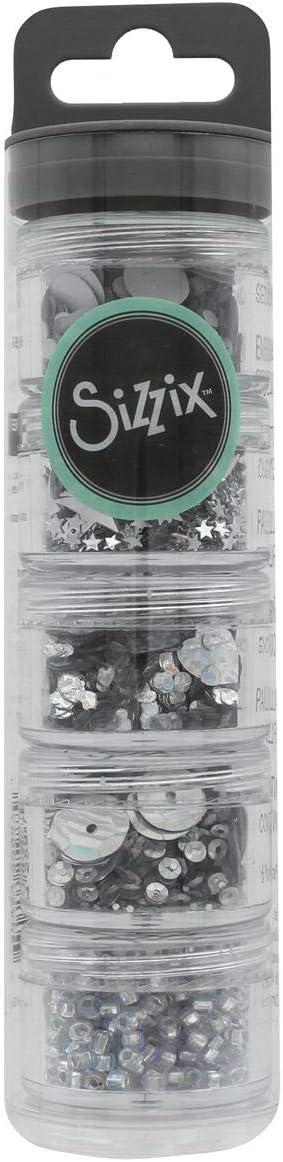 image:imageSizzix Sequins amp Beads Arctic 5 Pack Artic Sky BeadsSilver