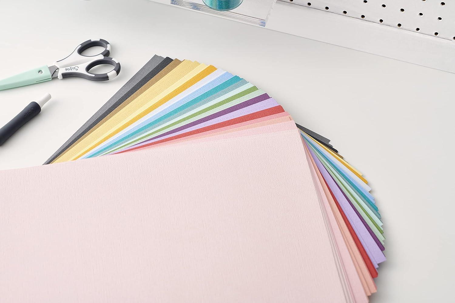 image:imageSizzix SurfacezMaking Essential Cardstock Sheets 60PK 10 Colours Neutrals Multicolour 8 14 x 11 58Bold