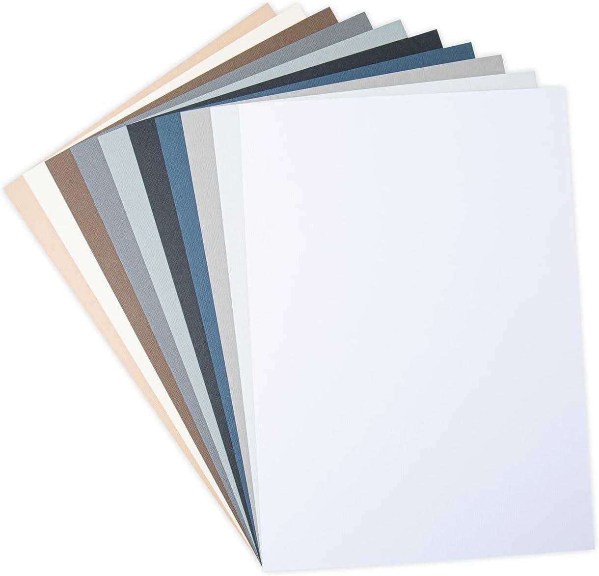 image:imageSizzix SurfacezMaking Essential Cardstock Sheets 60PK 10 Colours Neutrals Multicolour 8 14 x 11 58Neutrals