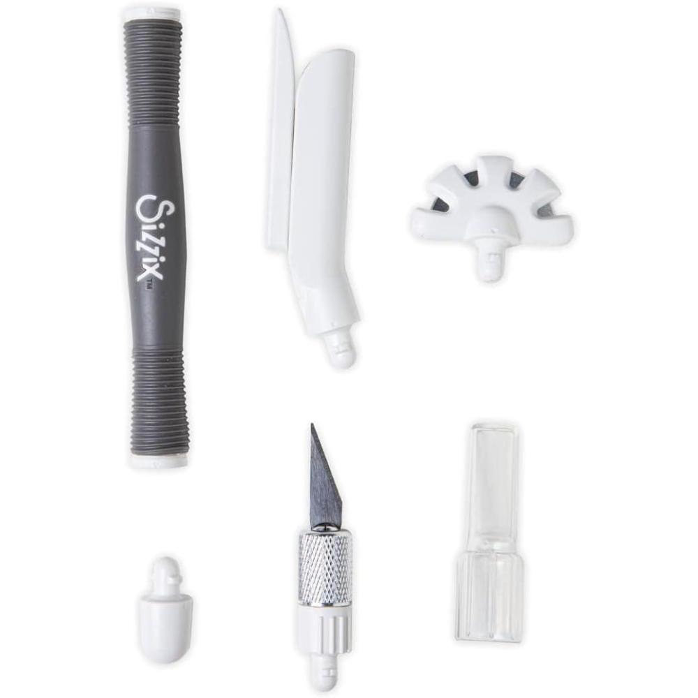 image:imageSizzix Craft Knife Trimmer amp Distress Tool Set Perfect for Papercraft Cardmaking Scrapbooking Detailed Cutting amp Creating Texture