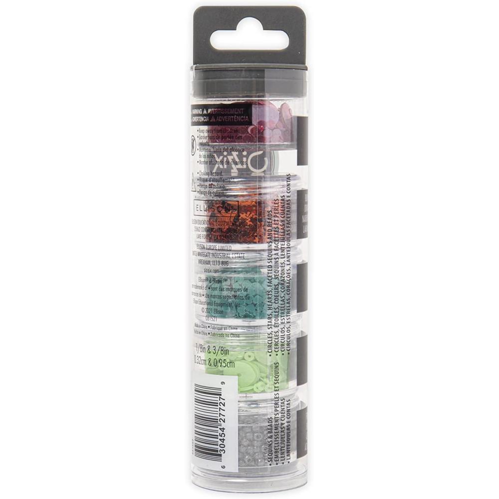 image:imageSizzix Making Essential Sequins amp Beads Muted 5g per Pot 5PK 665689 Chapter 2 2022 One Size MulticolorMulticolor