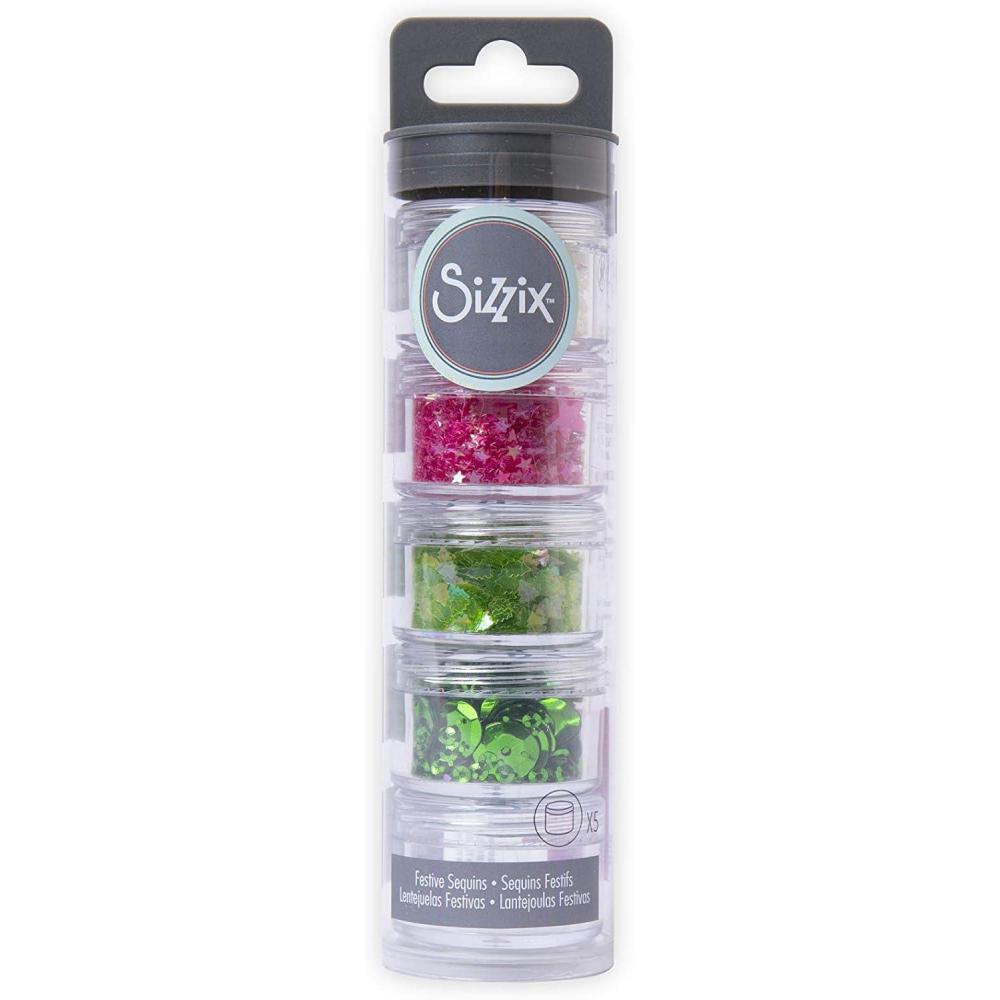image:imageSizzix Sequins amp Beads Arctic 5 Pack Artic Sky BeadsFestive