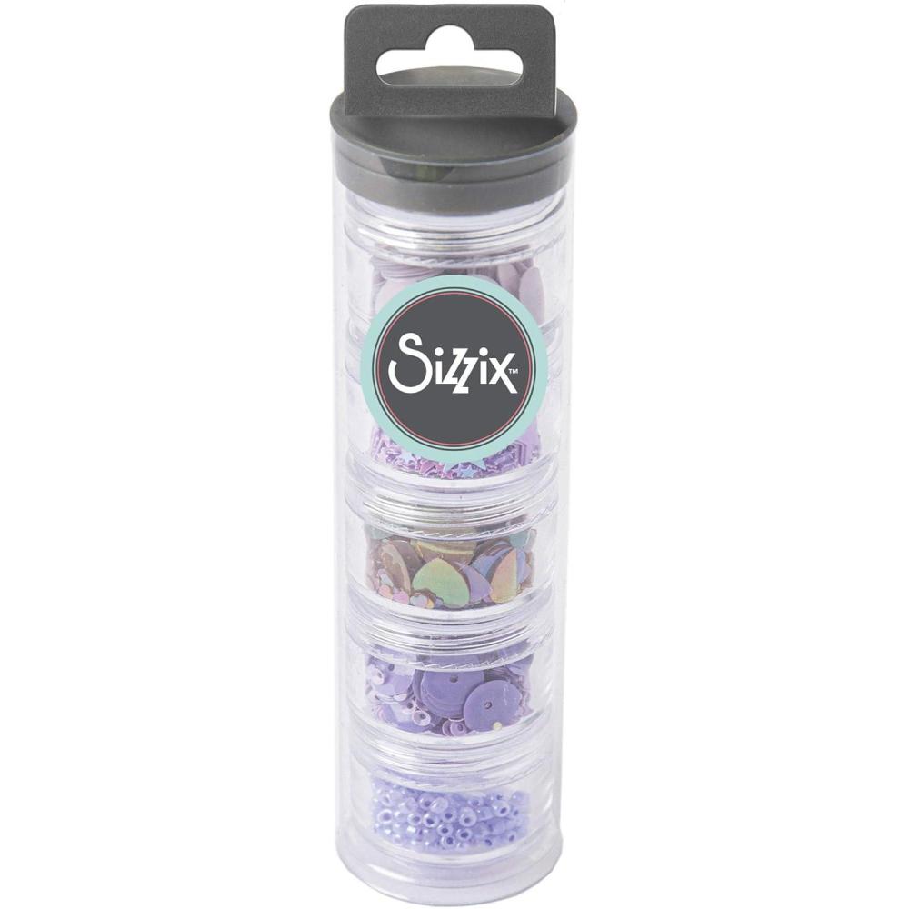 image:imageSizzix Sequins amp Beads Arctic 5 Pack Artic Sky BeadsLavender Dust