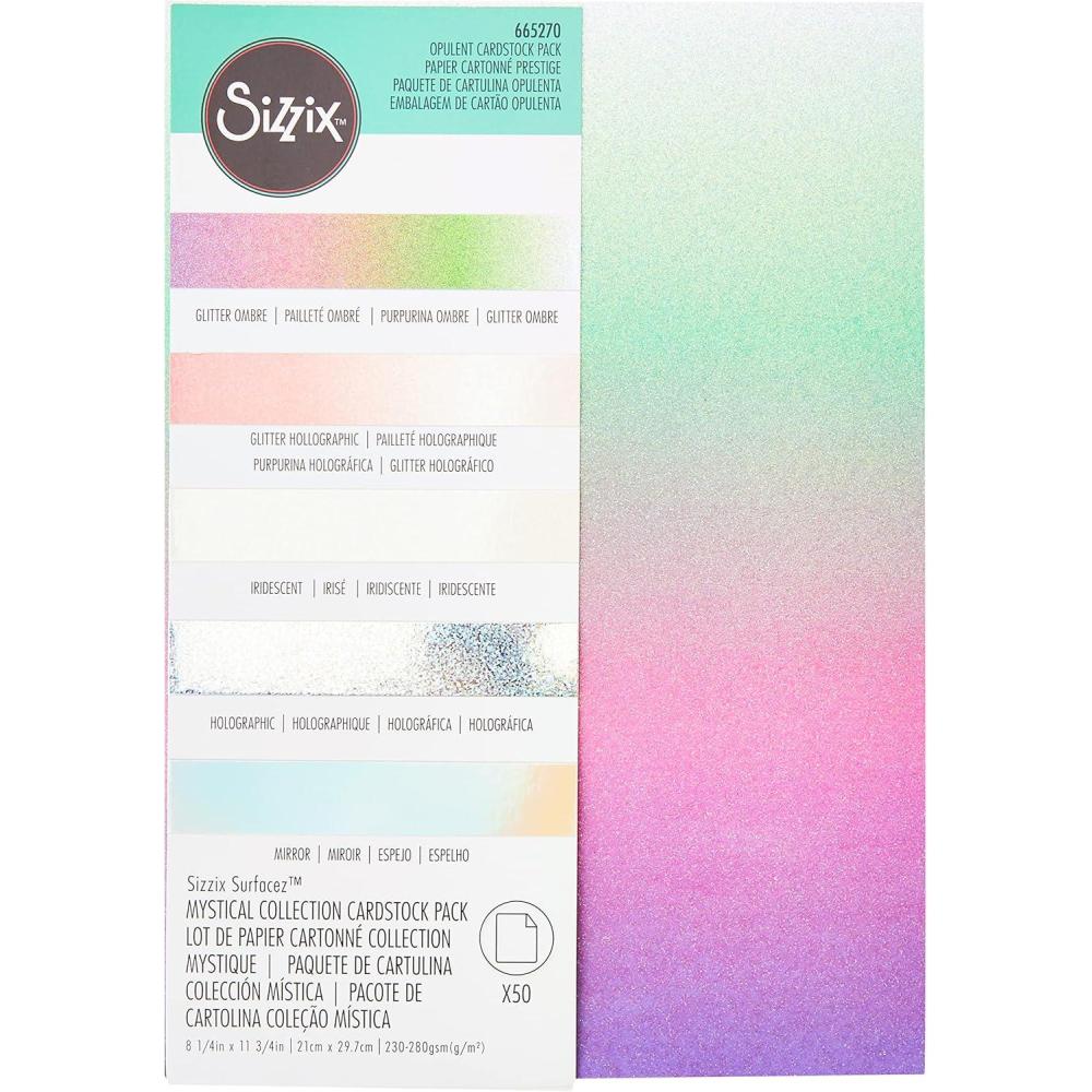 image:imageSizzix Surfacez Opulent Cardstock A4 Mystical 50 Sheets 665270Multicolor