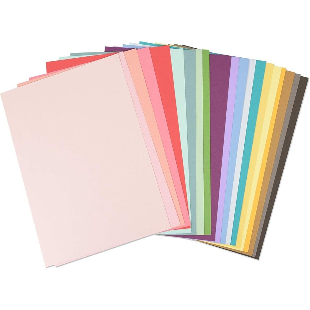 image:imageSizzix SurfacezMaking Essential Cardstock Sheets 60PK 10 Colours Neutrals Multicolour 8 14 x 11 58Bold