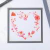 Sizzix Layered Reusable Crafts 4PK Heart Wreath by Olivia Rose | 665839 | Chapter 4 2022 Stencils, Mulitcolour(Mulitcolour)