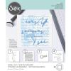Sizzix Layered Reusable Stencils for Crafts 4PK Scroll Text by Olivia Rose | 664916 | Chapter 4 2022(Mulitcolour)