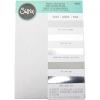 Sizzix, Charcoal, Surfacez-Surfaces-Opulent Cardstock , 50 Pack, Gray(Silver)