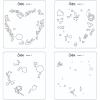 Sizzix Layered Reusable Crafts 4PK Heart Wreath by Olivia Rose | 665839 | Chapter 4 2022 Stencils, Mulitcolour(Mulitcolour)