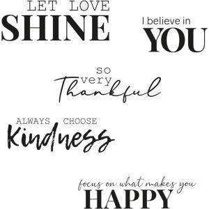 Clear Stamps 5PK Sunnyside Sentiments #10 by Pete Hughes(Sunnyside Sentiments #10)