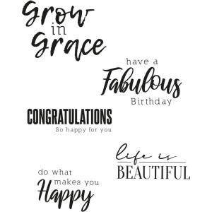 Clear Stamps 5PK Sunnyside Sentiments #10 by Pete Hughes(Sunnyside Sentiments #4)