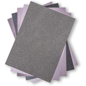 Sizzix, Charcoal, Surfacez-Surfaces-Opulent Cardstock , 50 Pack, Gray(Charcoal)