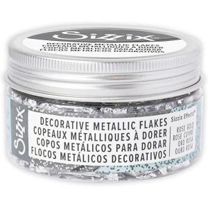 Sizzix Effectz Decorative Metallic Flakes 664564, Decorative Gilding Foil, Silver 0.8g(Silver)