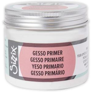 Sizzix Effectz Gesso Primer Paste 664537, White Surface Prep 150ml, 75 Milliliters