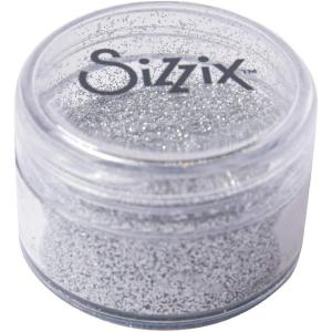 Sizzix Making Essential-Fine Biodegradable Glitter, Silver, 12g, 665457, One Size, Multicolor