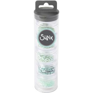 Sizzix Sequins & Beads , Arctic, 5 Pack, Artic Sky (Beads)(Green Tea)
