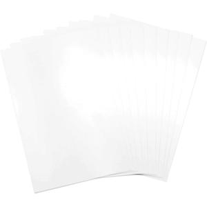 Sizzix Shrink Plastic 10PK (A4 Sheets) Surfacez-10PK , Frosted White, 10 Pack, 20.999999999999996 x 7.3 x 1 cm, Die Cut, 20.999999999999996 x 7.3 x 1 cm(White)