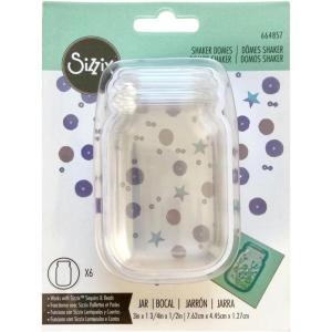 Sizzix Sizzix Making Essential Shaker Domes, Jar, 3″ x 1 3/4″, 6PK, 664857