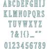 Sizzix Framelits 45PK Die Set Fine Line Alpha 02 by 49 and Market